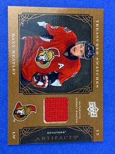 2009-10 Upper Deck Artifacts Dany Heatley Game Used Patch Relic Senators