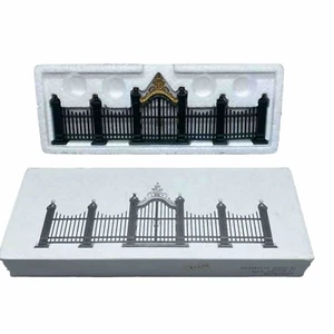 Department 56 Heritage Village Wrought Iron Gate and Fence Set of 9 #55140 - Picture 1 of 12
