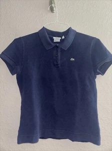 Lacoste Youth Boys Size 14 Short Sleeve Polo Collared Shirt - Picture 1 of 4