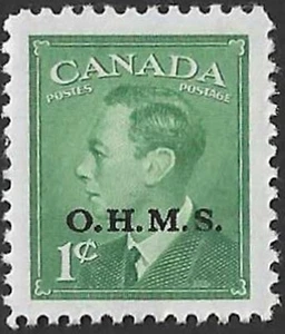 Canada   #O12    "KING GEORGE V"      Brand New  1950 O.M.H.S.  Issue - Picture 1 of 2