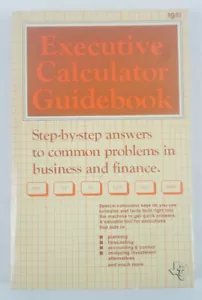 Executive Calculator Guidebook by Texas Instruments 1980 Paperback - Picture 1 of 1