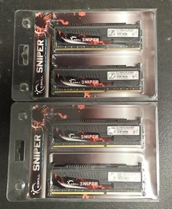 G.Skill Sniper PC3-12800 16GB (4x4GB) 1600 MHz DDR3 RAM (F3-12800CL9D-8GBSR) - Picture 1 of 2