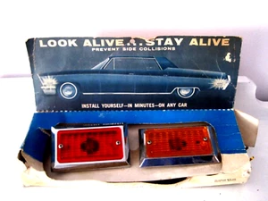 Luces marcadoras laterales vintage NOS Fender Flare PM-126 exhibición de tienda 1 rojo 1 naranja - Imagen 1 de 16