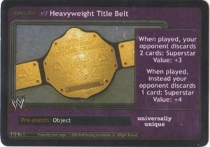 WWE: REVOLUTION WWE Heavyweight Title Belt [Mint/NM] card type Belts & Promos Ra - Picture 1 of 1
