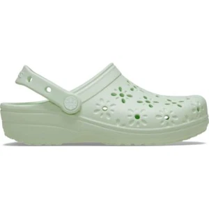 NEW GENUINE: Crocs Women's Classic Floral Cutout Clog - Picture 1 of 6
