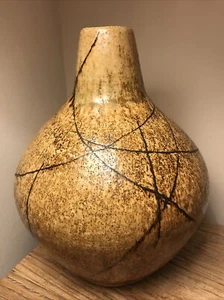 Heavy 4.3kg Glazed Stoneware Studio Pottery Baluster Vase Signed A R Hutchinson - Picture 1 of 5