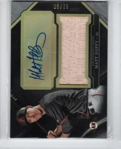 2016 Topps Triple Threads Unity Jumbo Relic Auto Silver #UAJRMDU Matt Duffy /75 - Picture 1 of 1