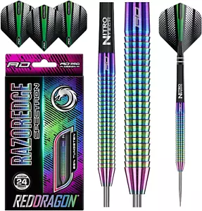 Razor Edge Spectron - Tungsten Professional Steel Darts Set with Flights and Sha - Picture 1 of 12