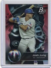 JOSH JUNG ROOKIE CARD 2023 Bowman Platinum # 1 -Texas Rangers