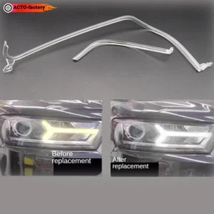 Car DRL Headlight Daytime Light Guide Strip Tube Bar For Audi Q7 2016-2019 - Picture 1 of 6