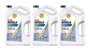 Shell Rotella T4 Triple Protection 10W-30 Diesel Motor Oil (3) pack 1 Gallon - Picture 1 of 1