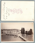 Garcin, Genève ile Rousseau vintage carte de visite, CDV, provenance album perso