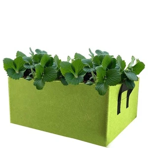 Rectangular Grow Bags for Vegetables 4Pcs Set with Ample Planting Space - Picture 1 of 24