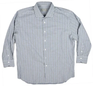 Canali 1934 Mens Check Cotton Shirt Size 17.5 /44 New - Picture 1 of 9