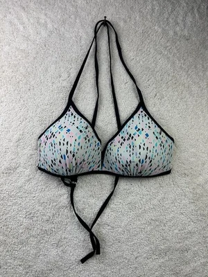 Top de bikini SO para mujer XL pastel geométrico triángulo traje de baño correas de corbata ajustables Foto 1 de 4