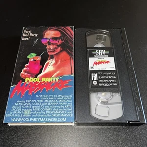 Pool Party Massacre VHS Limited Edition Horror Drew Marvick Slasher Gore - Bild 1 von 4