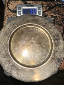 Sterling Silver Award Plate Scrap 332 Grams Solid Not Weighted/Hollow Engraved - Picture 1 of 6