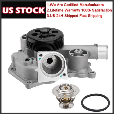 Bomba de agua del motor con termostato para Jeep Grand Cherokee Chrysler 2005-2005 5,7 L Foto 1 de 4