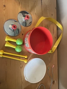 Vintage Fisher-Price Marching Band Trommel 1979 unvollständig - Bild 1 von 12