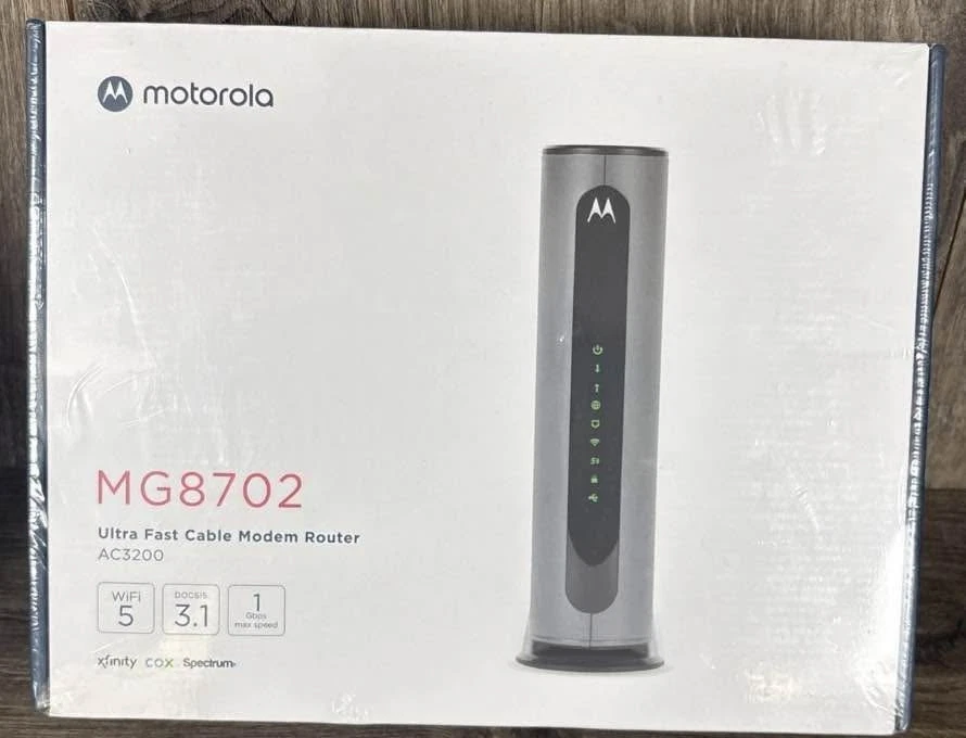 Motorola MG8702 DOCSIS 3.1 Cable Modem+ AC3200 WIFI Router Combo New SEALED - Image 1 of 1