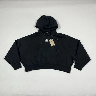 Nike ACG Therma Fit Women's S Tuff Knit Fleece Cropped Hoodie Oversized NWT $115 - Image 1 of 4