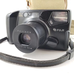 FUJI DL-1080 Zoom Film Camera 35-80mm drop in loading W/ battery Case & Manual - Picture 1 of 16