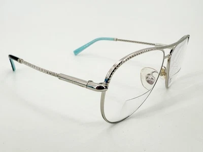 Tiffany&Co TF 3062 Eyeglasses FRAMES 6047/9S Silver 57[]13-140 Blue Italy L077 - Image 1 of 4