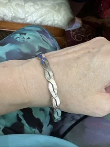 Vintage Armreif Armband Silber säuregeprüft gemarkt B1079 - Bild 1 von 6