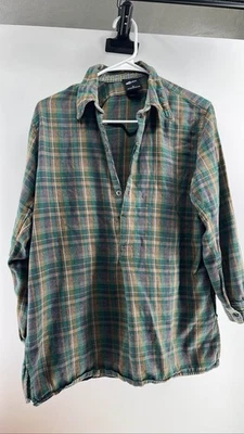 Pullover manga larga Bristol XL franela a cuadros verde marrón Foto 1 de 3