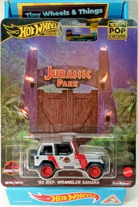 Hot Wheels Premium '92 Jeep Wrangler Sahara JBL59 Pop Culture Jurassic Park - Picture 1 of 7