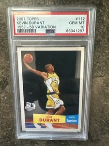 2007-2008 Topps 1957-58 Variations Kevin Durant #112 psa 10 - Picture 1 of 2