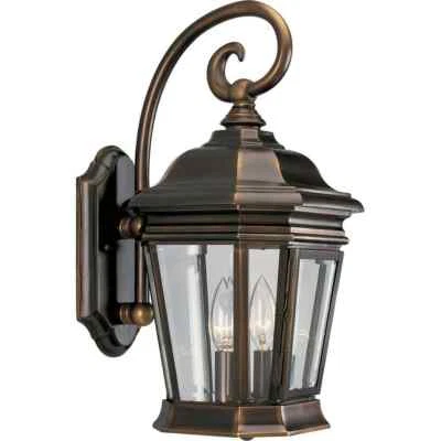 Progress Lighting Crawford Rubbed Bronze Traditional Outdoor Wall Lantern Light - Image 1 of 4