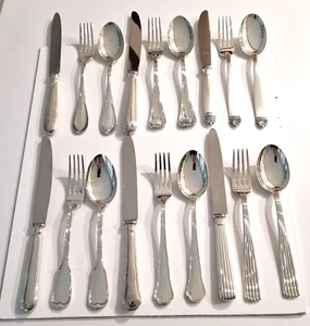 6 posti tavola differenziati per stile in argento 800, 18 pezzi NUOVO m1 - Imagen 1 de 6