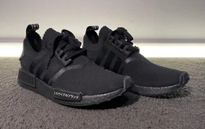Adidas NMD Triple Black R1 Primeknit Japan Pack OG US8.5 UK8 - Picture 1 of 5