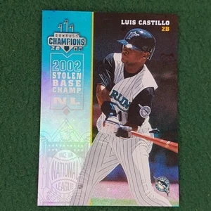 Luis Castillo 2003 Donruss Champions Baseball Card #106 serial #d 20/25 - Picture 1 of 12
