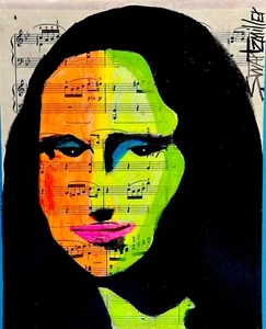 COLORIDO BEETHOVEN MONA LISA Arte Pop Pintura Reciclado Original ADN de SWARTZMILLER - Imagen 1 de 20