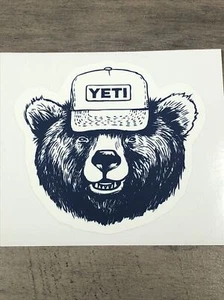 Authentischer Yeti Bär Vinyl Aufkleber ~ Aufkleber - Bild 1 von 6