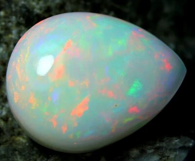 Certification Natural Ethiopian Opal Multi Fire Cabochon Loose Gemstone 29.80 Ct - Image 1 of 4
