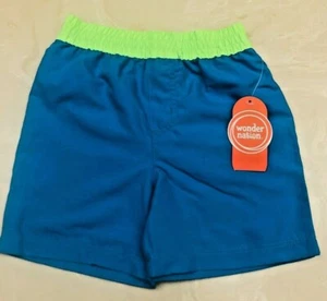 Wonder Nation Kleinkind Jungen Badeshorts blau und grün 12M neu 5K41 - Bild 1 von 8