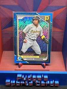 2024 Bowman Chrome Termarr Johnson Blue Shimmer Refractor /150 Pirates - J287 - Picture 1 of 2