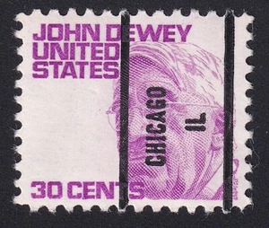 1291 John Dewey 30c Bureau Precancel “Chicago IL" PSS-81 MNH OG - Picture 1 of 2