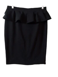 Falda negra con volantes Y2K para mujer talla 11/12 - Imagen 1 de 19