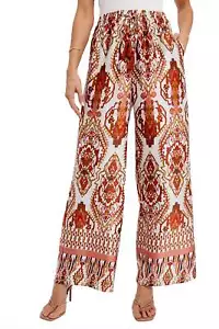 Bohemian Wide Leg Palazzo Pants - Picture 1 of 15