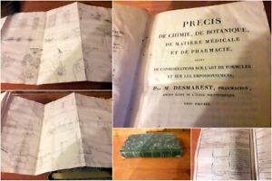 1824 -DESMAREST- PRECIS DE CHIMIE,BOTANIQUE,MEDECINE, PHARMACIE,POISONS,FORMULES