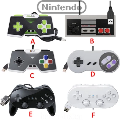 Classic Pro Gamepad SNES NES USB Controller For PC / Mac & Wii / Wii U - Image 1 of 4