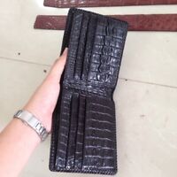 Crocodile Leather Skin Men's bifold wallet brown VSSVD27
