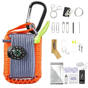 550 Paracord Survival Kit Packed With Survival Essentials By Sirius Survival - Picture 1 of 7