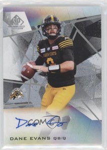 2021 SP Game Used Edition CFL Auto Dane Evans #A-DE Auto