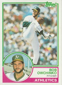 FREE SHIPPING-MINT-1983 (ATHLETICS) Topps #338 Bob Owchinko - Picture 1 of 1