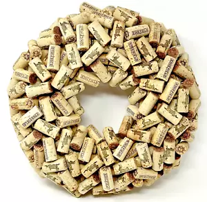 McMenamins Edgefield Black Rabbit Wine Cork Round Wreath 15" Oregon Brewery - Picture 1 of 14